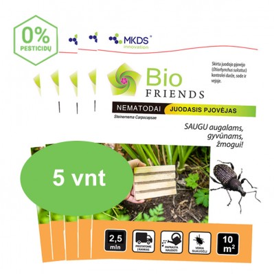 Nematodai Juodojo pjovėjo SUAUGĖLIUI PADĖKLIUKE MAXI pakuotė 5 vnt (kaina nurodyta 1 vnt)
